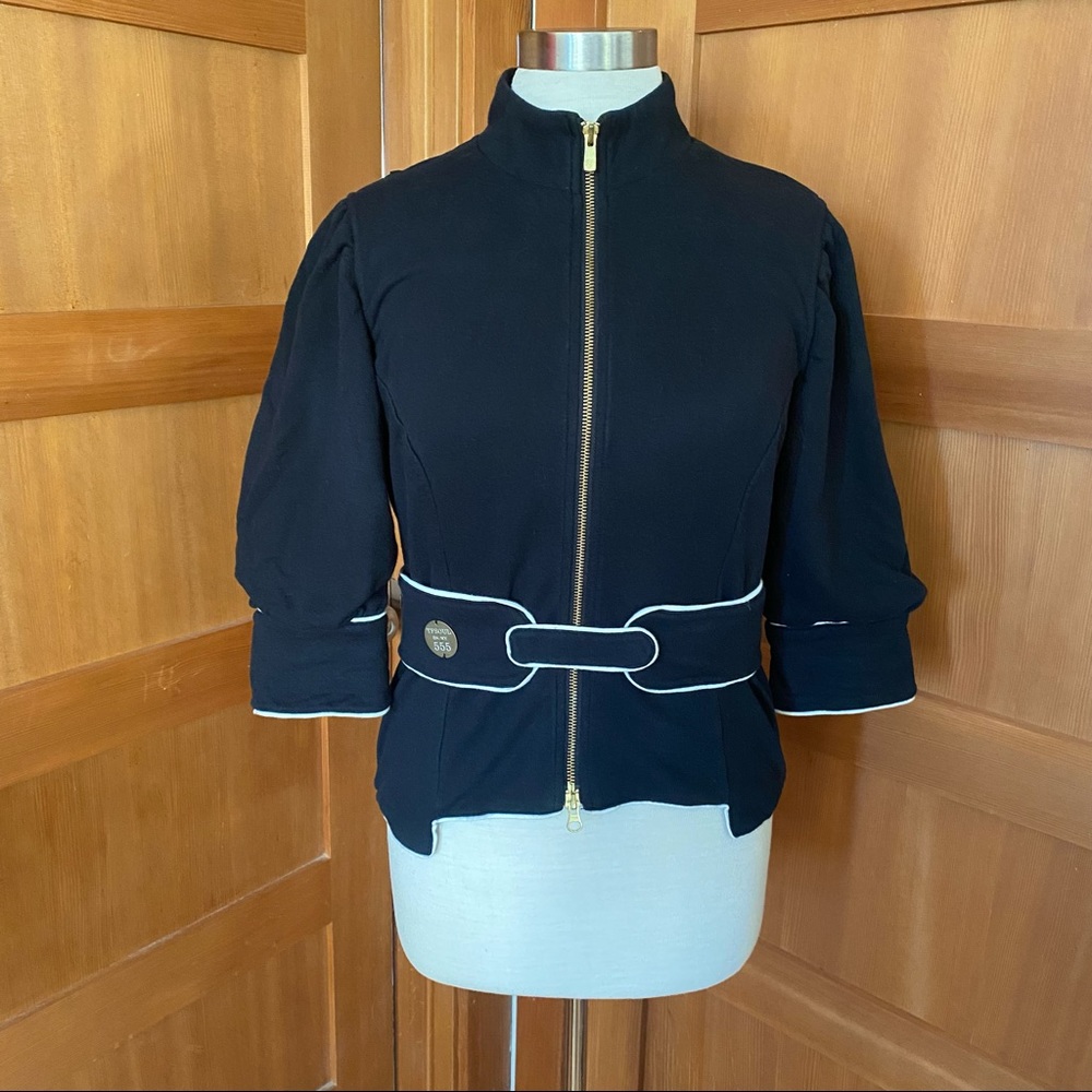 Triple Five Soul Black and White Zip Up